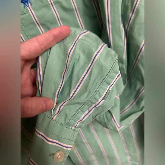 Vintage Y2K Abercrombie & Fitch Striped Button Up Top Mens M - Picture 4 of 7